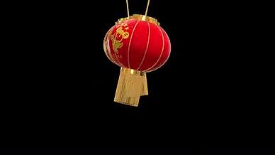 灯笼中国风红色春节福视频的预览图